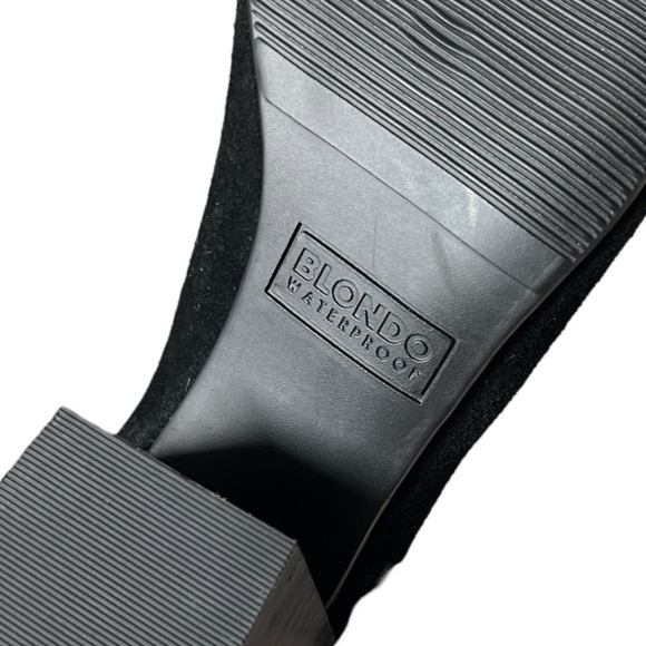 🌻New w.tags BLONDO Neda Black Waterproof Suede Ankle Boots Booties Size 6 - Picture 11 of 11